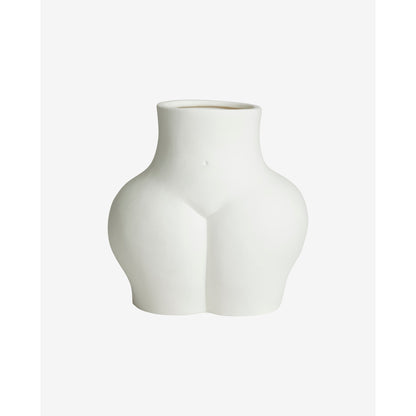 Avaji nedre kropp - Vase i keramikk - H23 cm - hvit