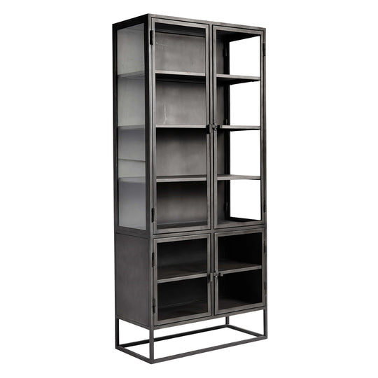 MUUBS - Højskab Boston - Sort (LGB) - Jern - B: 90 H: 200 D: 40 cm - Muubs - DesignGaragen.dk