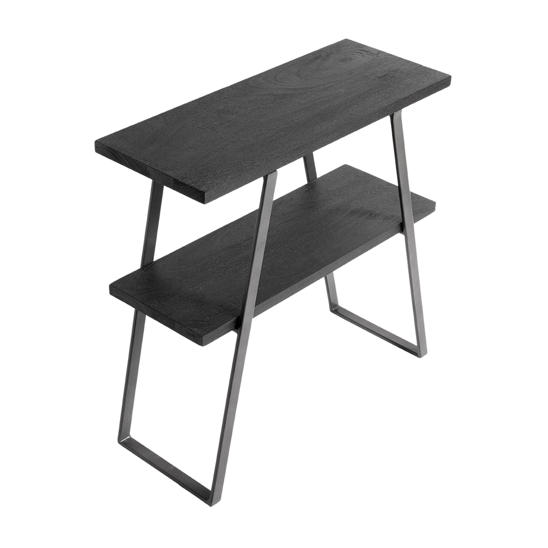 Muubs Konsolbord Quill S - Sort (LGB) - Jern/Mango træ - W: 75 H: 75 D: 30 cm - DesignGaragen.dk.