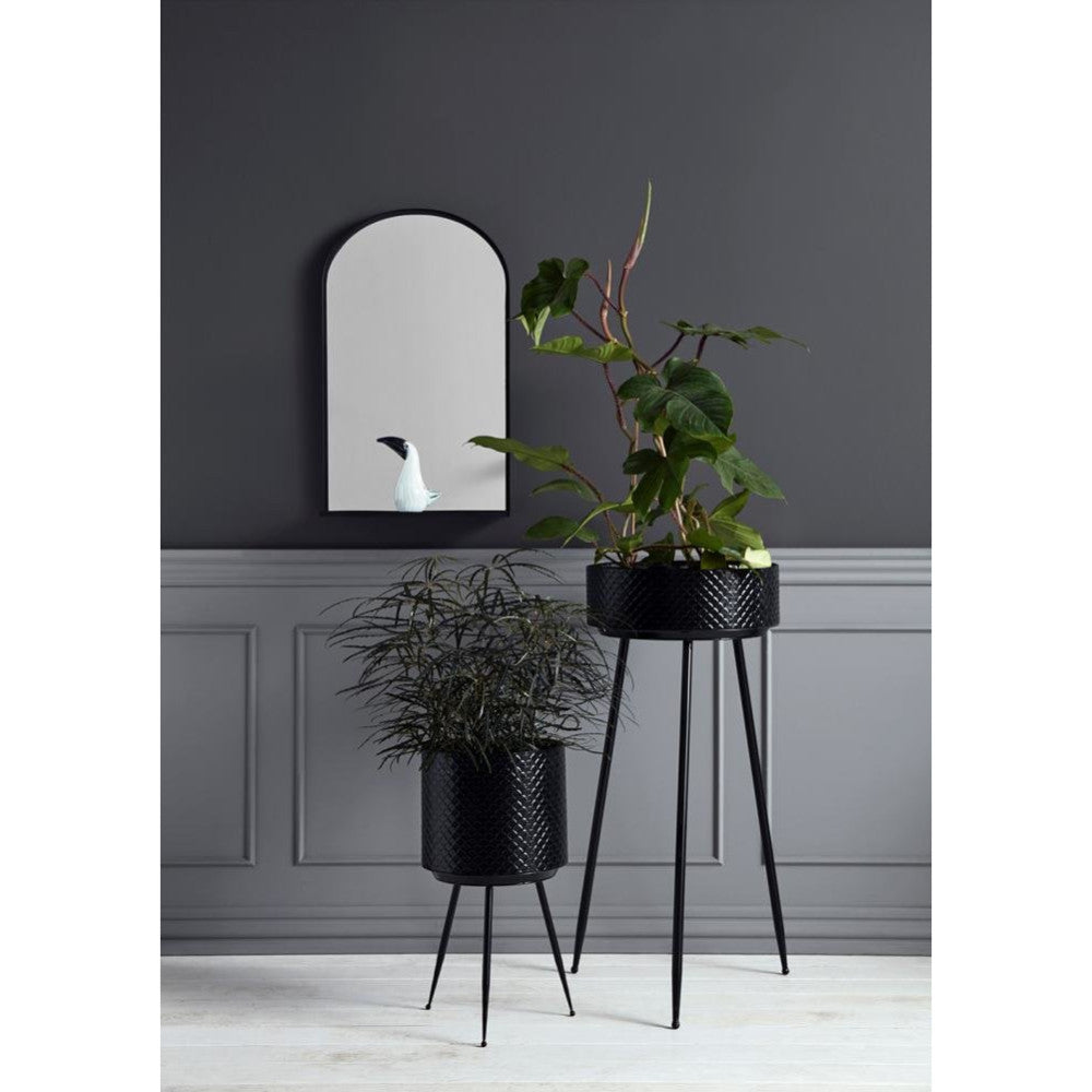 Indian Plant Stand in Metal - H60 cm - Svart