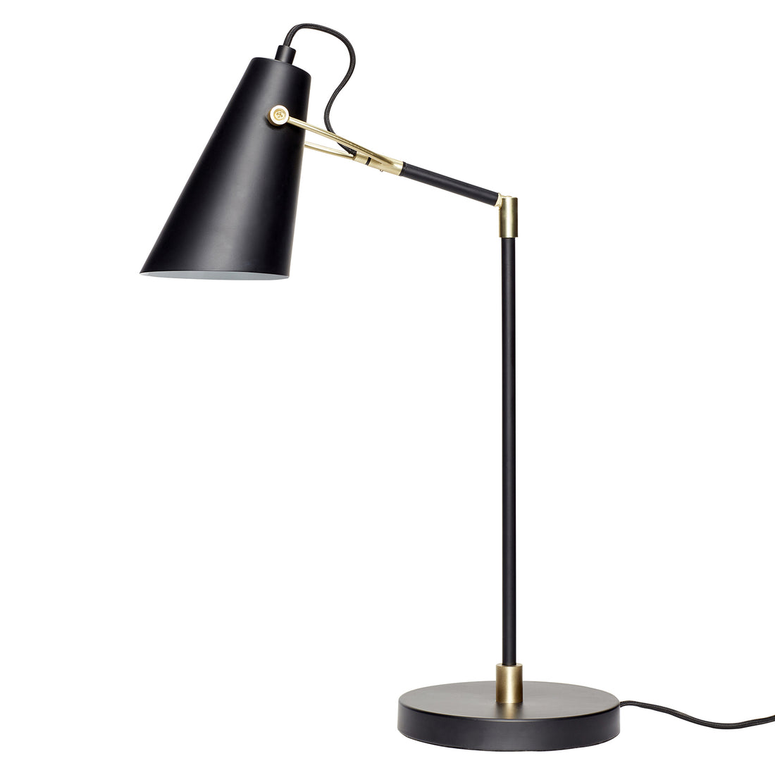 Pretty - On -Board Lamp, Metal, Sort/Messing - Ø18XH54 cm, E27/40W