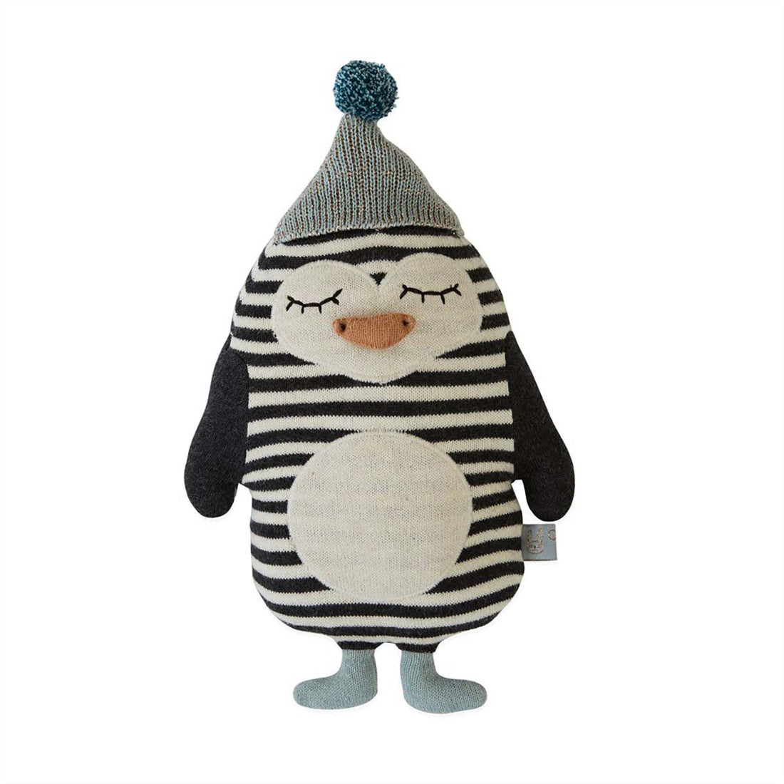 Oyoy Mini Darling - Baby Bob Penguin - Raw White / Black