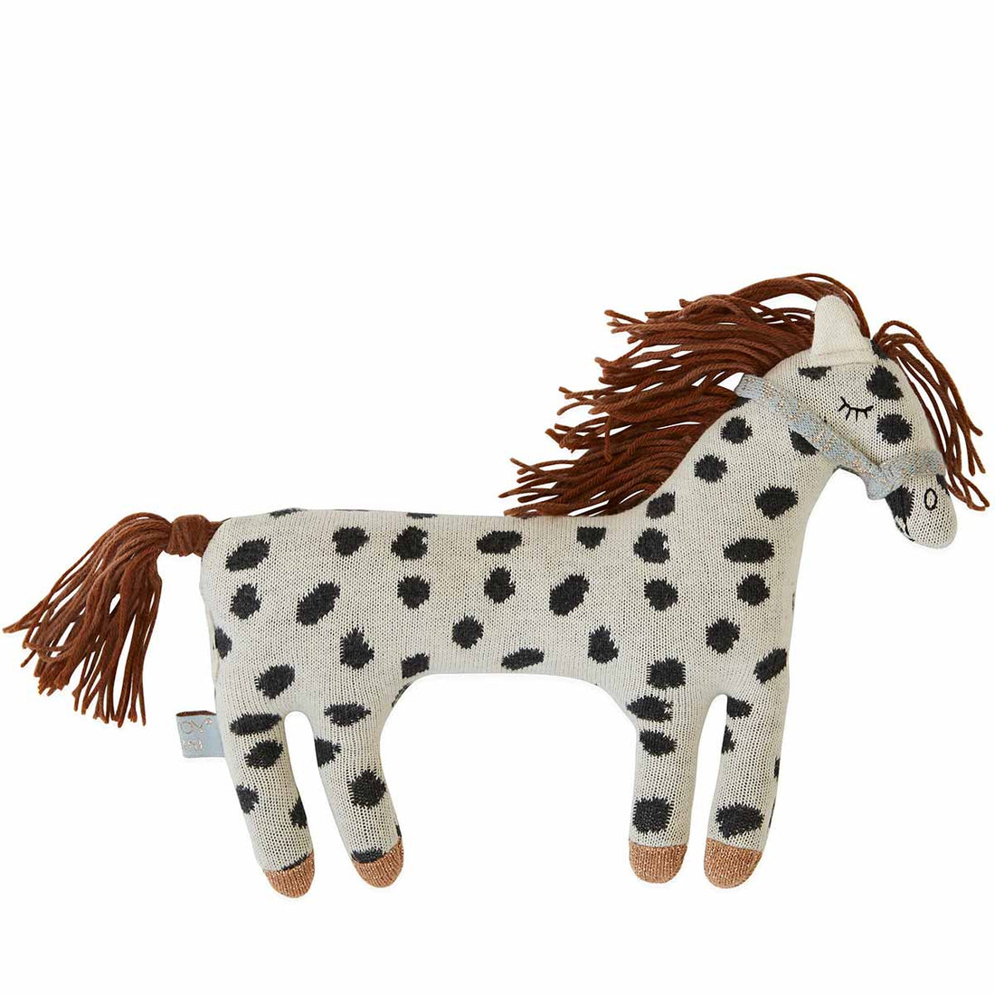 Oyoy Mini Darling - Small Pelle Pony - Raw White / Black