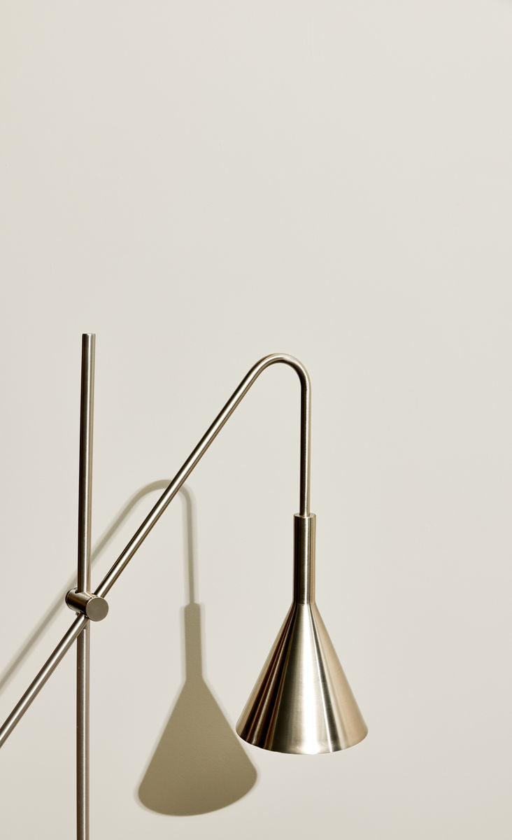 Hübsch tau vegglampe nikkel