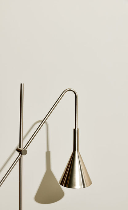 Hübsch tau vegglampe nikkel