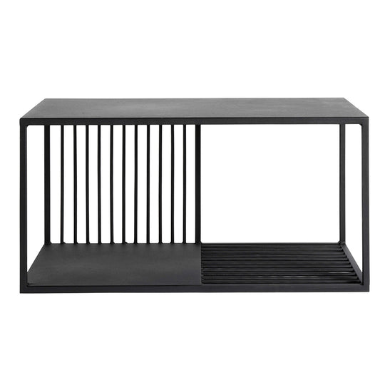 Væg Hylde Denver L - Sort - Jern - W: 70 H: 35 D: 35 cm - Muubs - DesignGaragen.dk