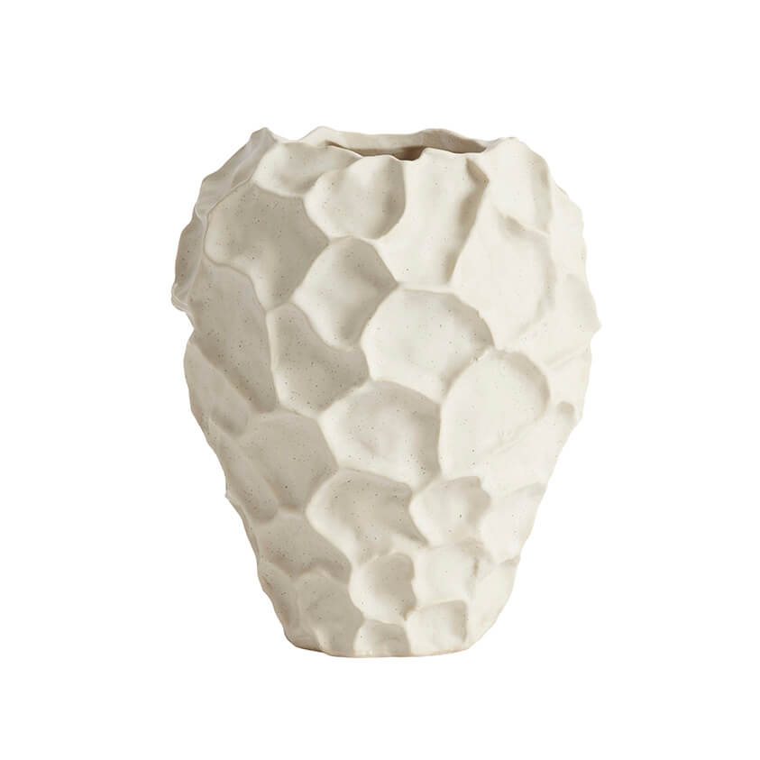 Vase -jord - Vanilla - Keramikk - H: 21.5 Ø: 18 cm