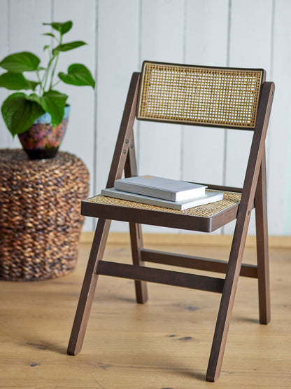 Kreativ samling Loupe Dining Chair, Brown, Rubber Wood