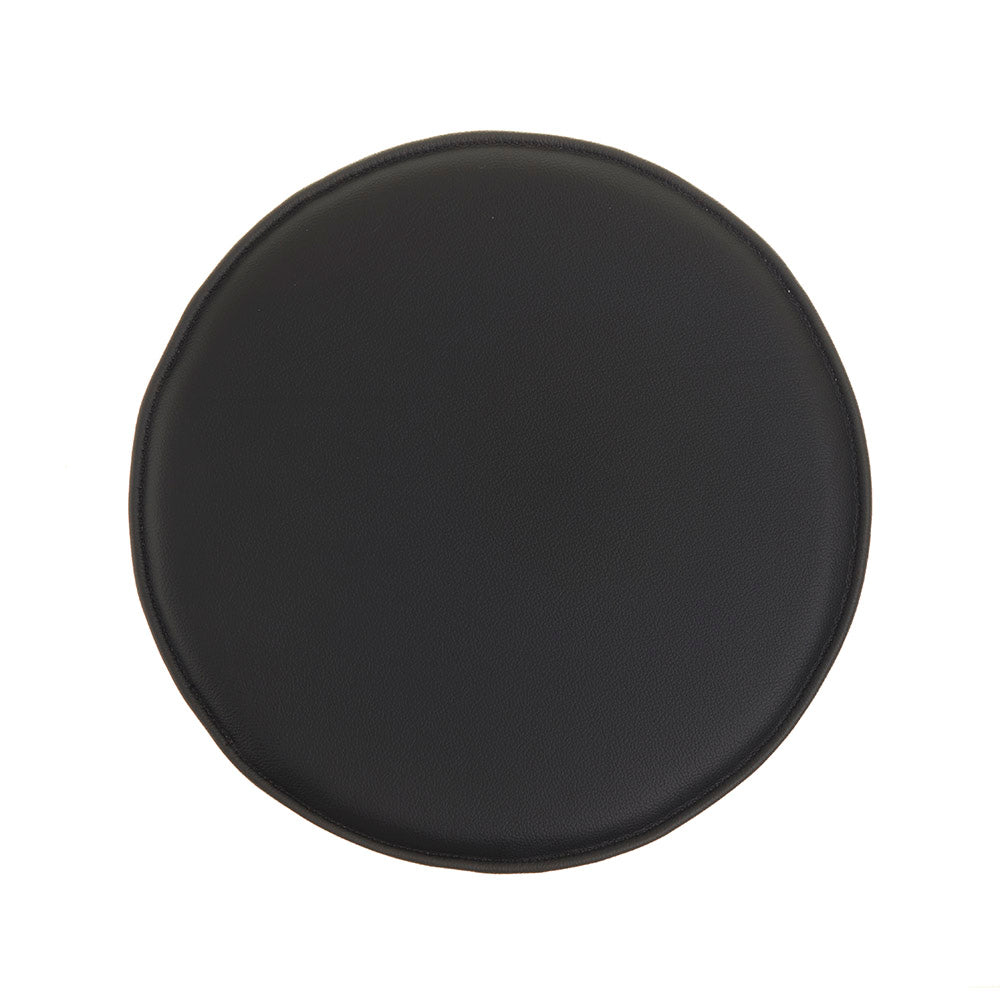 Universal Round Cushion Ø 39,5 cm i svart skinn