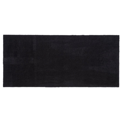 Gulvmatte 67 x 150 cm - uni farge/svart