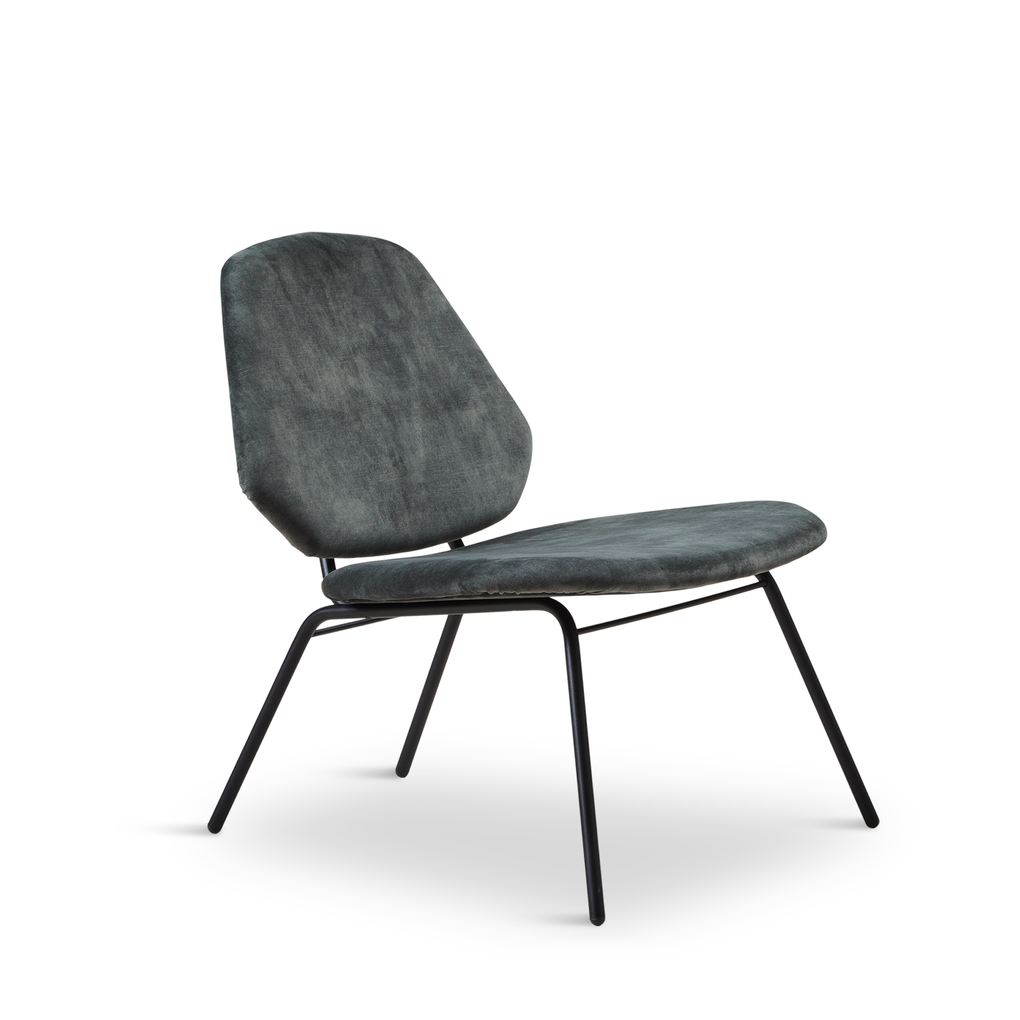 Woud - Lean Lounge Chair - Dusty Green
