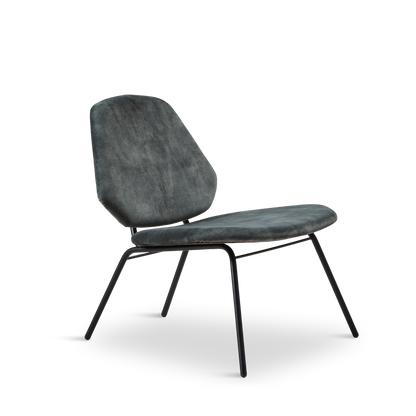 Woud - Lean Lounge Chair - Dusty Green