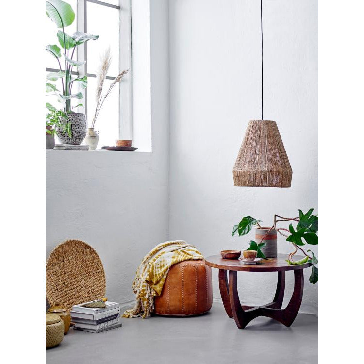 Bloomingville - Coby Puff, Footstool, Seat Pute, Goatskin B60XH35 cm