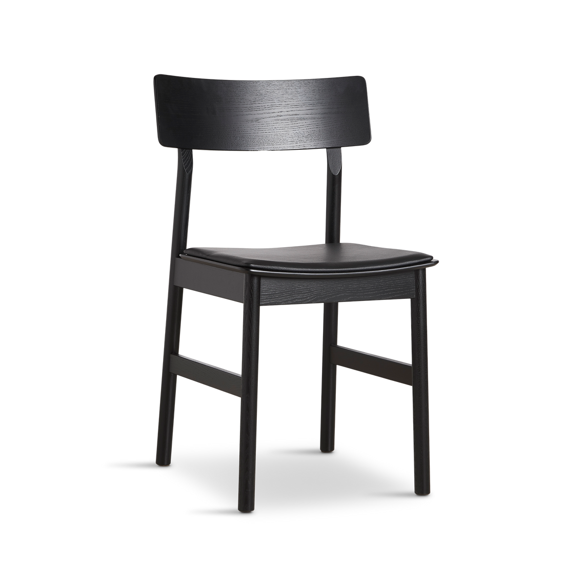 Woud - Pause Dining Chair 2.0 - Svart m/skinn