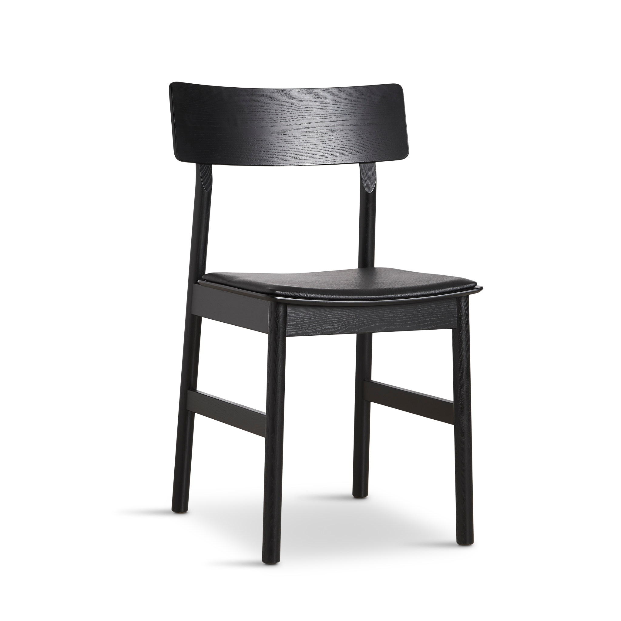 Woud - Pause Dining Chair 2.0 - Svart m/skinn