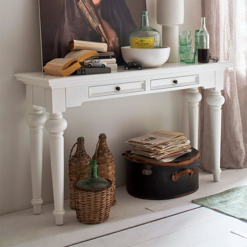 Provence Console Table med 2 skuffer