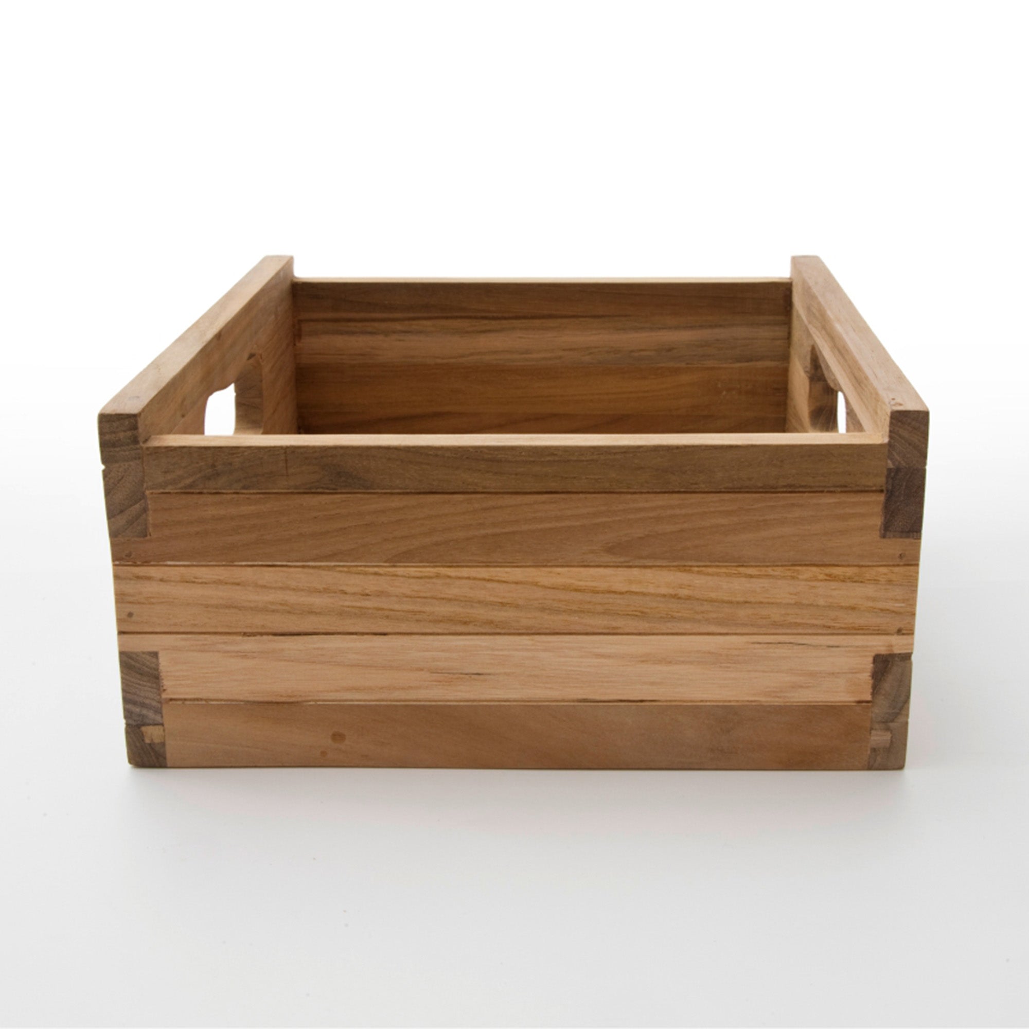 Bordeaux teak treboks (sett med 3)