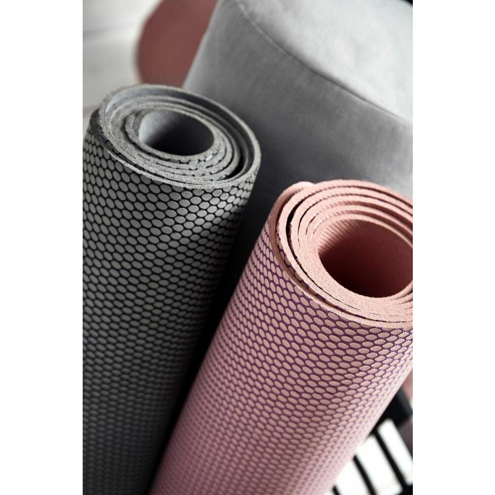 Nordal yoga måtte i naturgummi - 60x173 cm - rosa