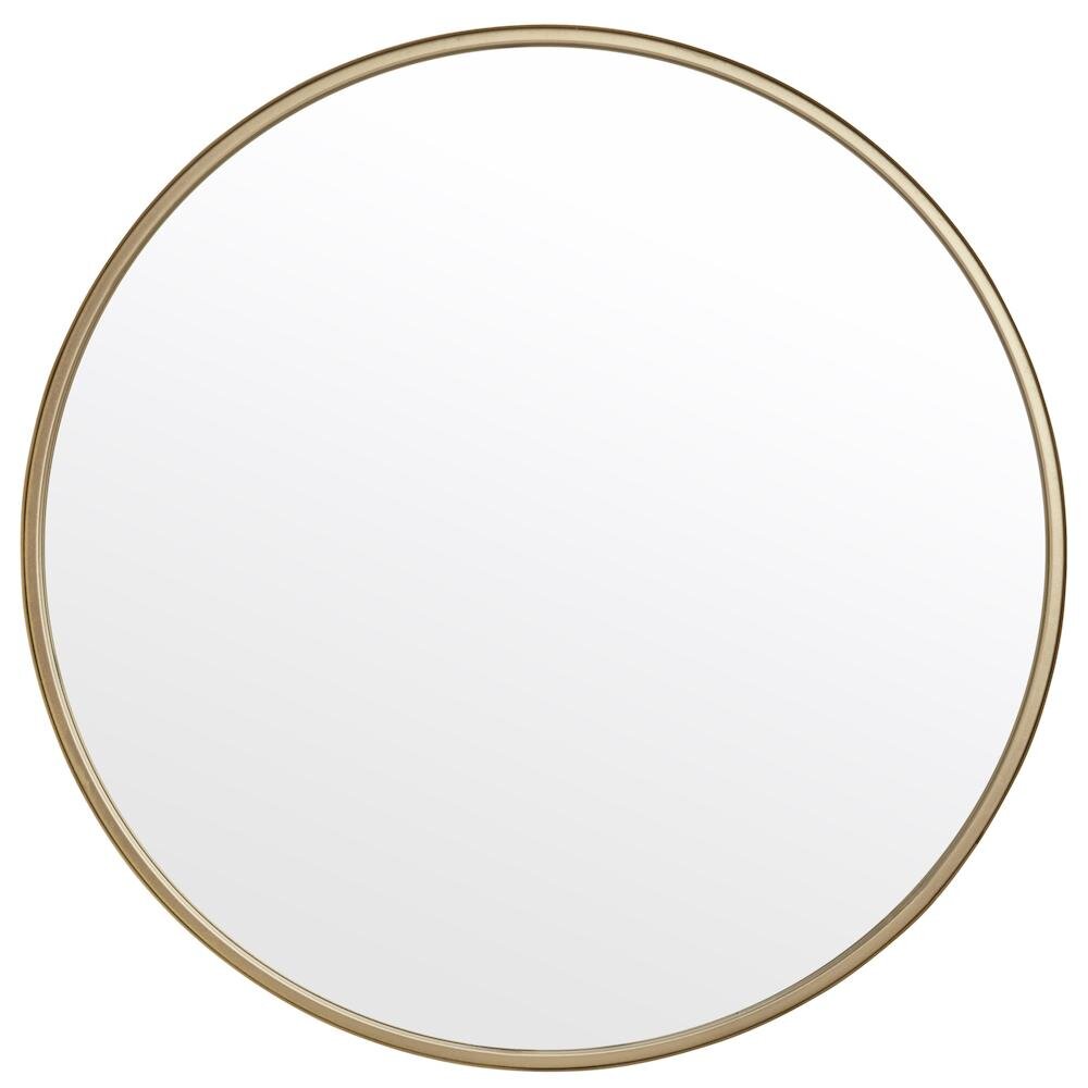 Nordal Round Mirror in Iron - Ø80 cm - Gullfinish