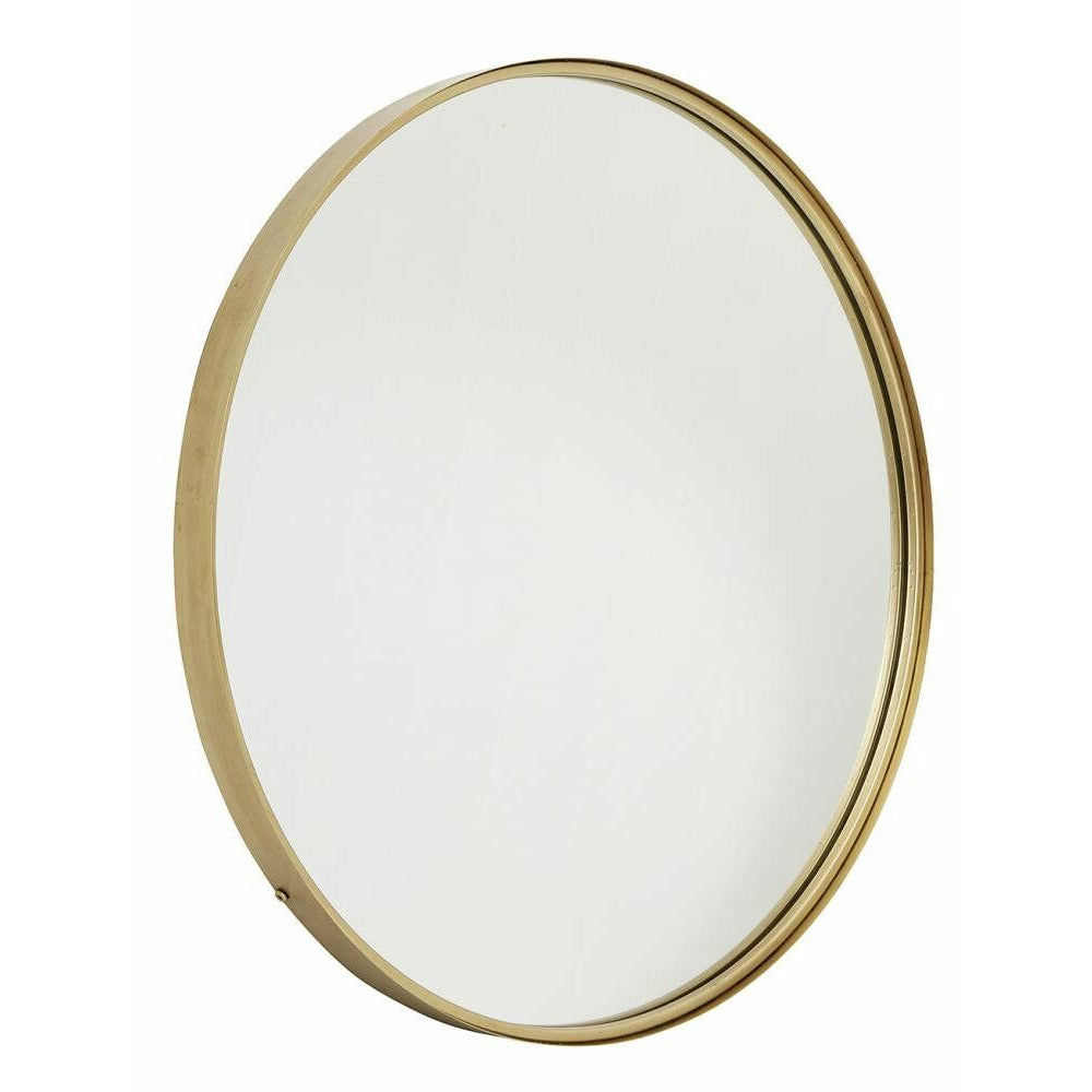 Nordal Round Mirror in Iron - Ø80 cm - Gullfinish