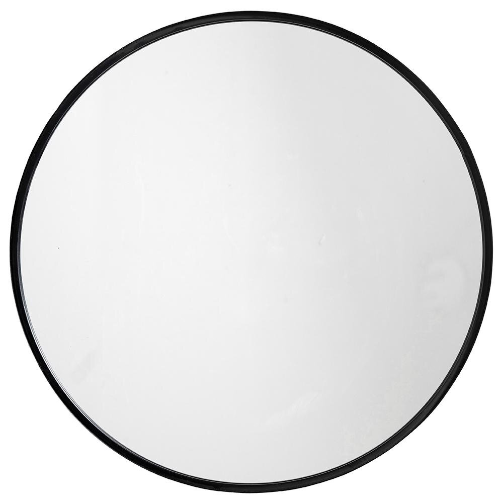 Nordal Round Mirror in Iron - Ø80 cm - Svart