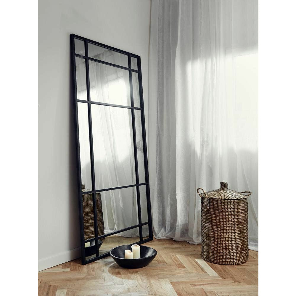 Nordal Spirit Mirror med jernramme - 204x102 cm - svart