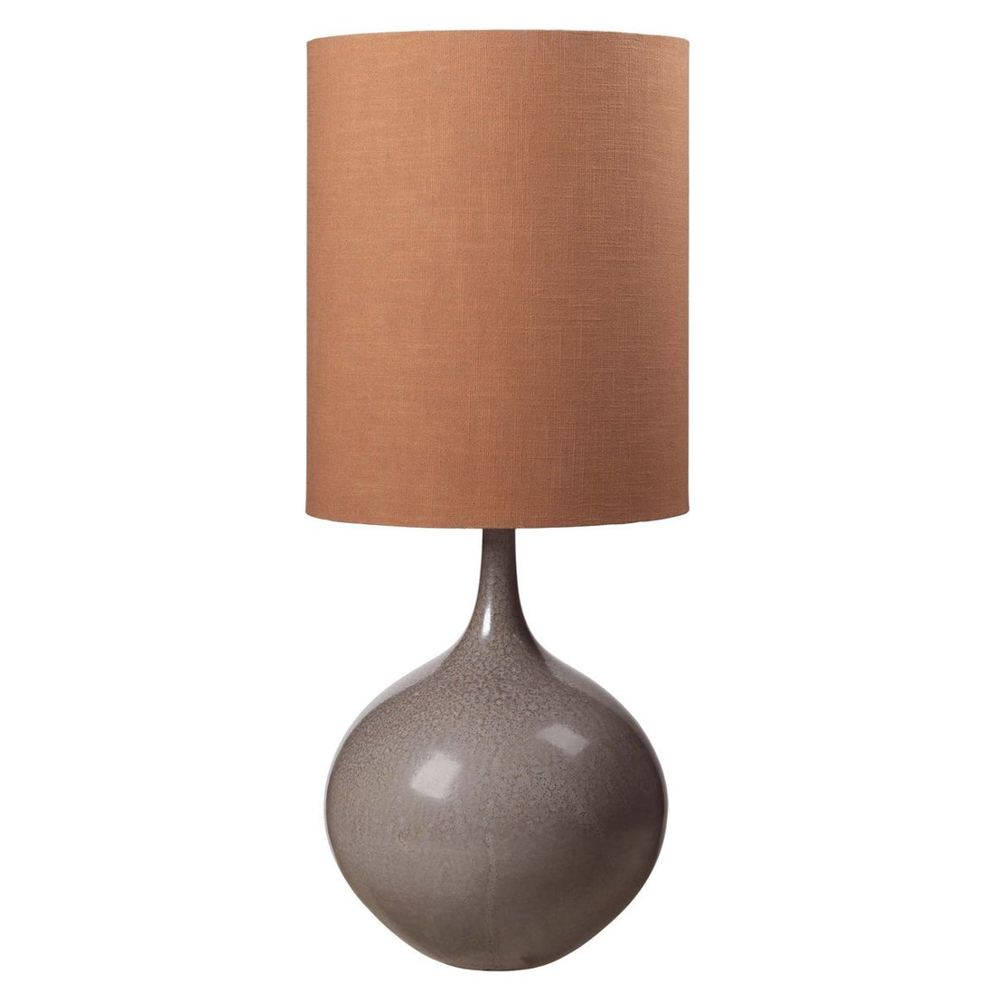 Koselig levende Bella Ceramic Lamp W. Skygge - Kit W. Brent oransje nyanse