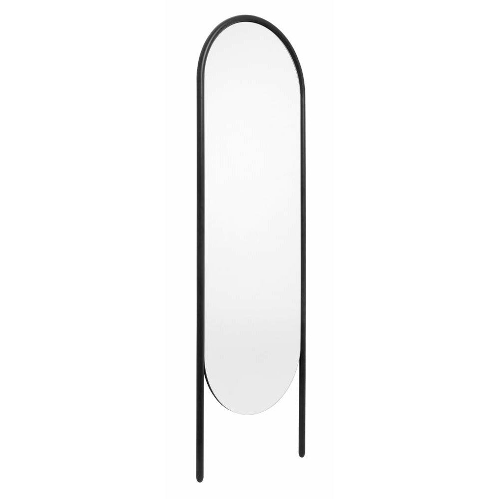 Nordal Wonder Standing Mirror M/Iron Frame - H174 cm - Svart