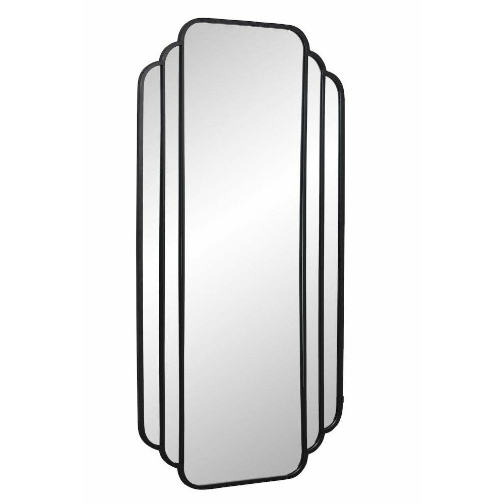 Nordal Skylark stort speil i jern - 200x100 cm - svart