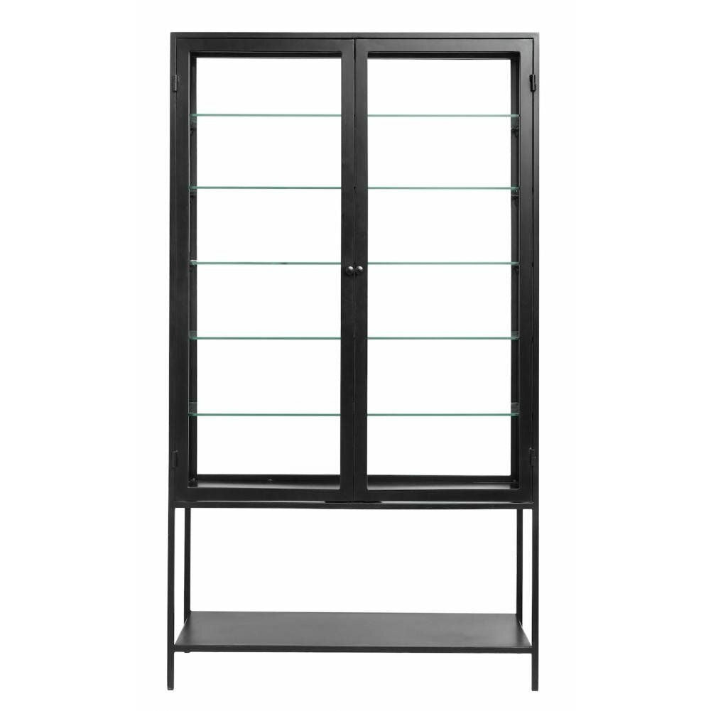 Nordal Mondo Display Cabinet in Iron - 198x112 - Black