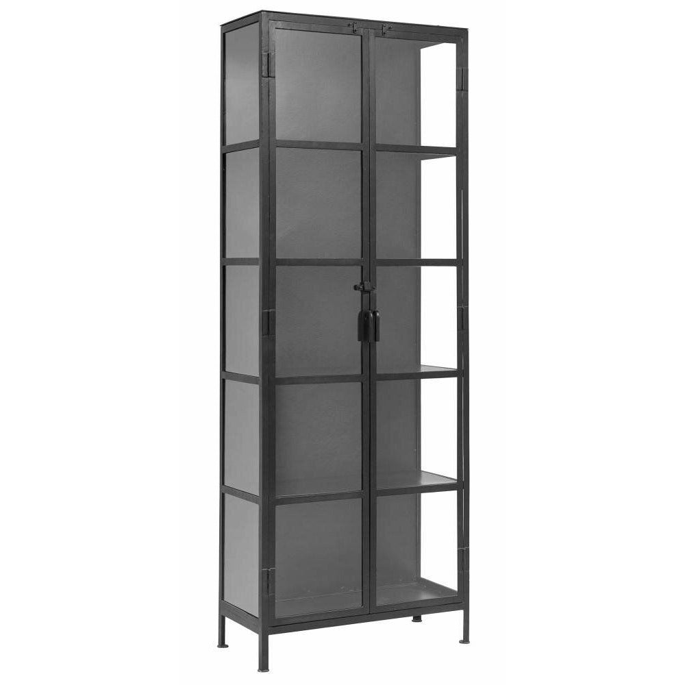Nordal Phoenix Display Cabinet in Iron - 214x80 - Black