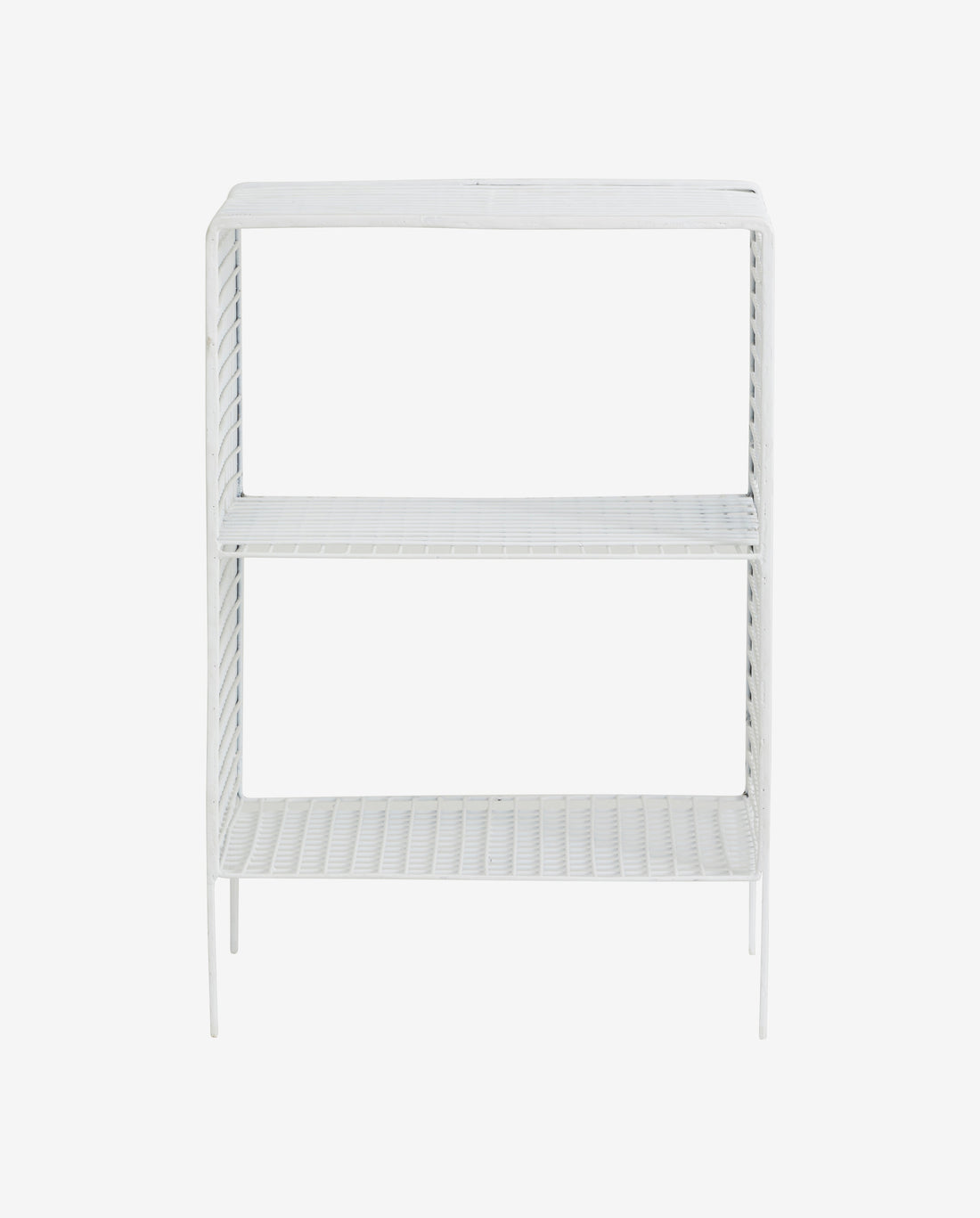 Tuo nattbord/sidebord i jern - 40x30 cm - hvit