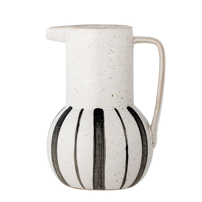 Bloomingville Marita pitcher, svart, steingods