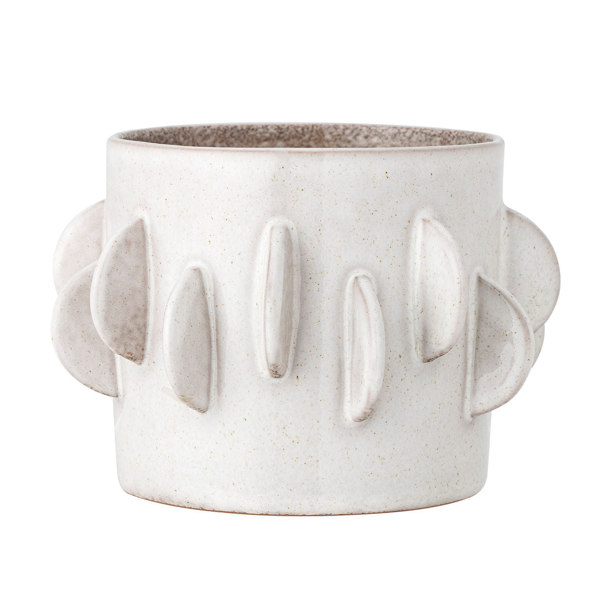 Bloomingville Roza Herbal Potted Hjules, White, Stoneware