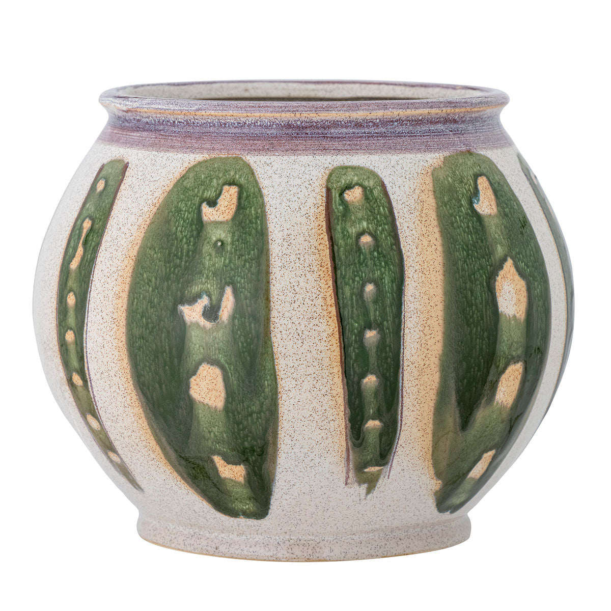 Creative Collection Sazan Herbal Potted Hides, Green, Stoneware