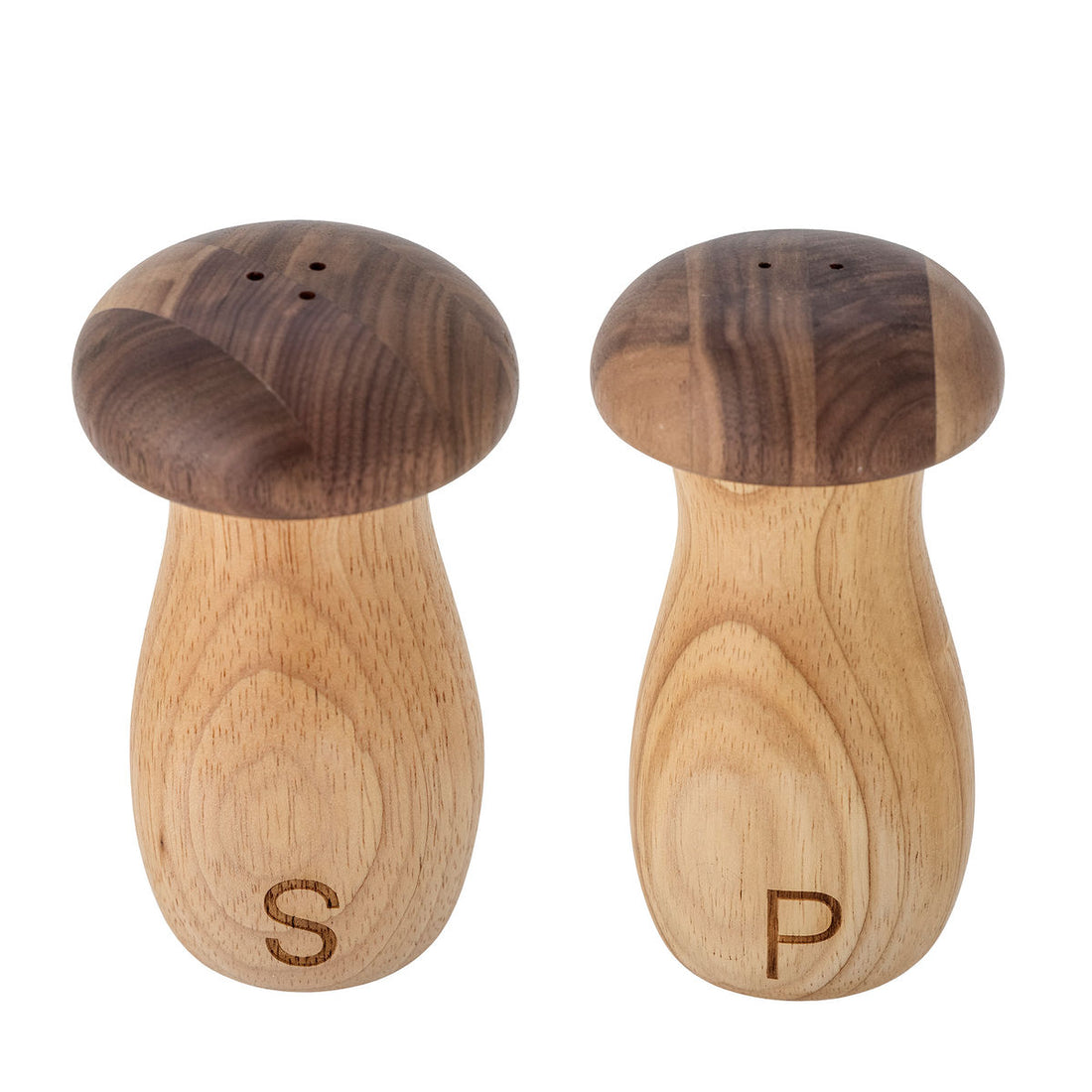 Bloomingville Rahim Salt &amp; Pepper Kit, Brown, Rubber Wood