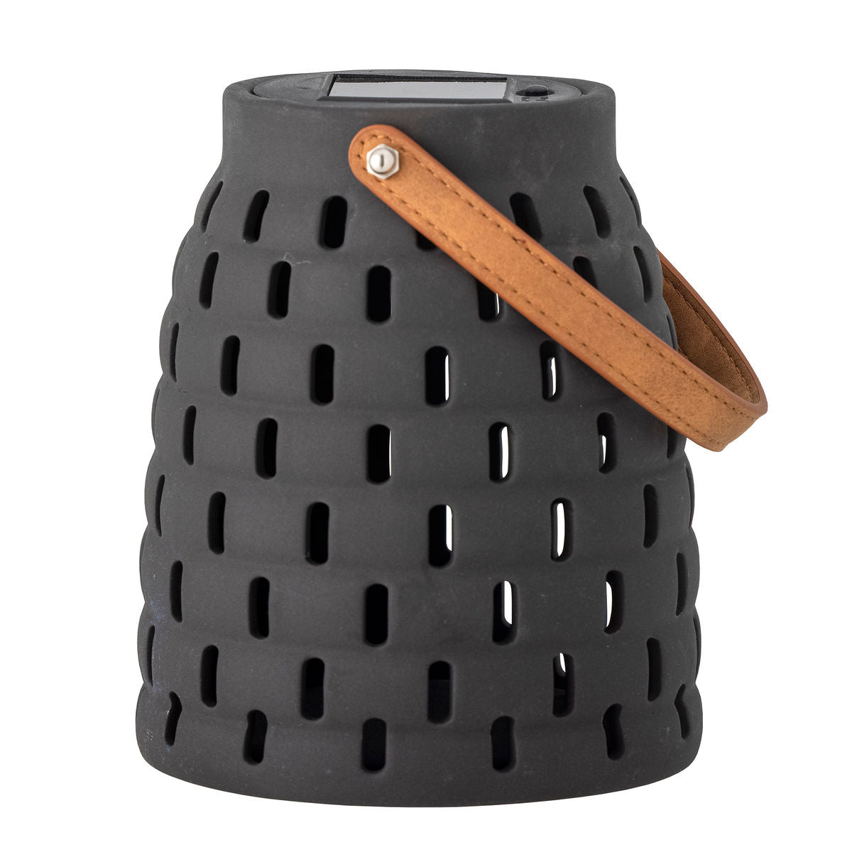 Bloomingville Treillis solcelle -lykter, svart, steingods