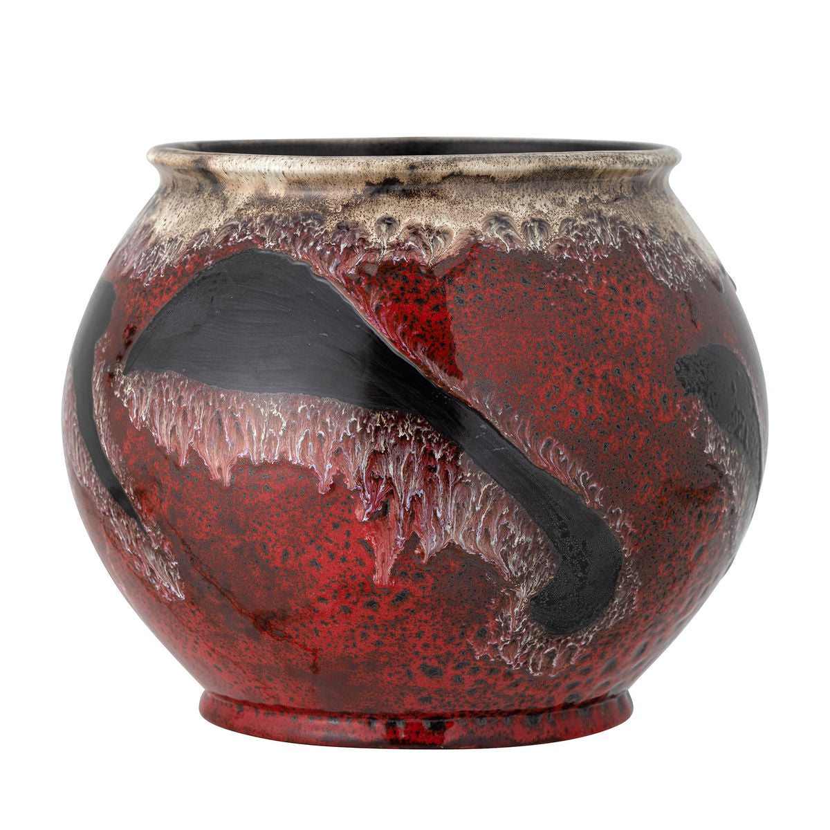 Bloomingville Souha Herbal Potted Hids, Red, Stoneware