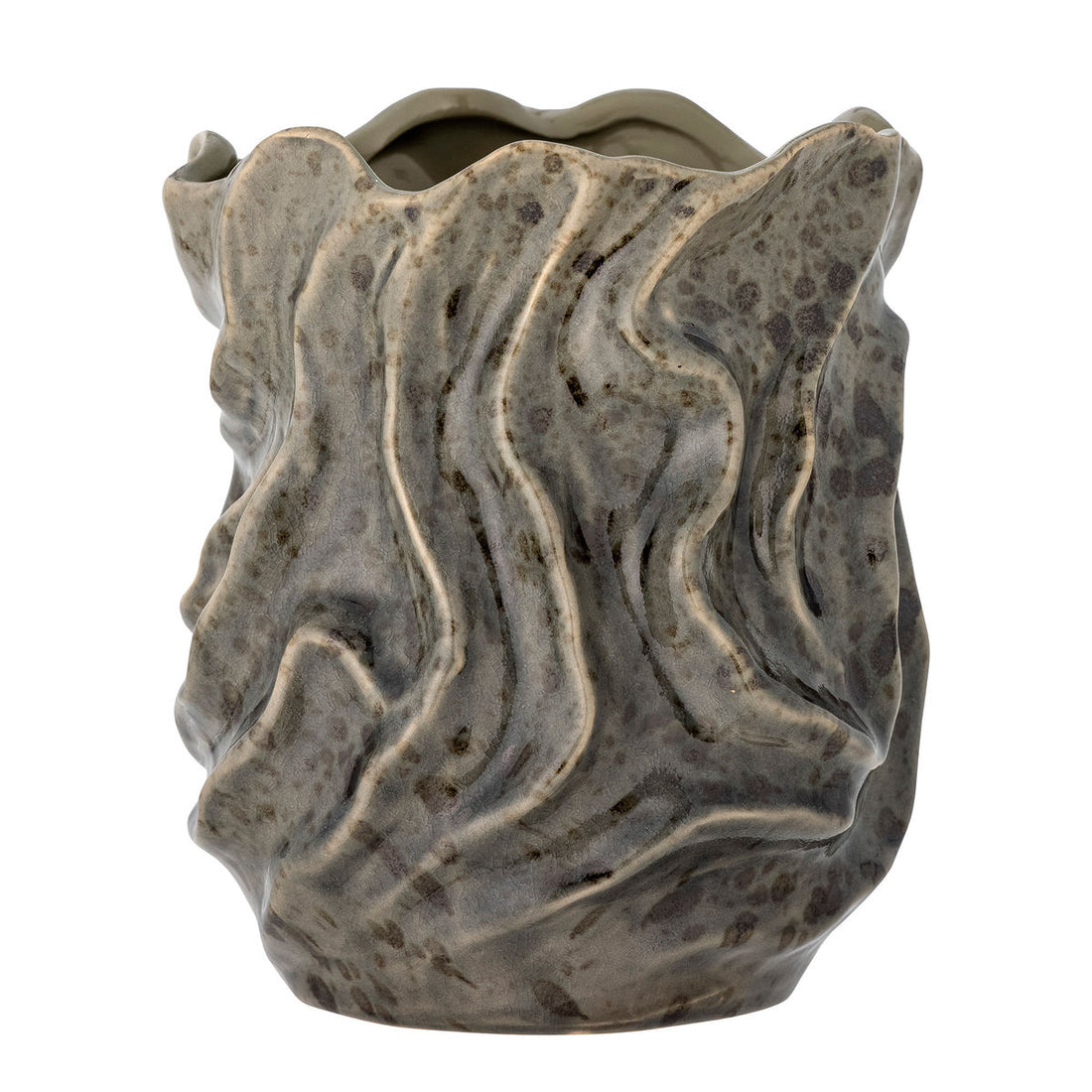 Bloomingville Soumia Deko Vase, Gray, Stoneware