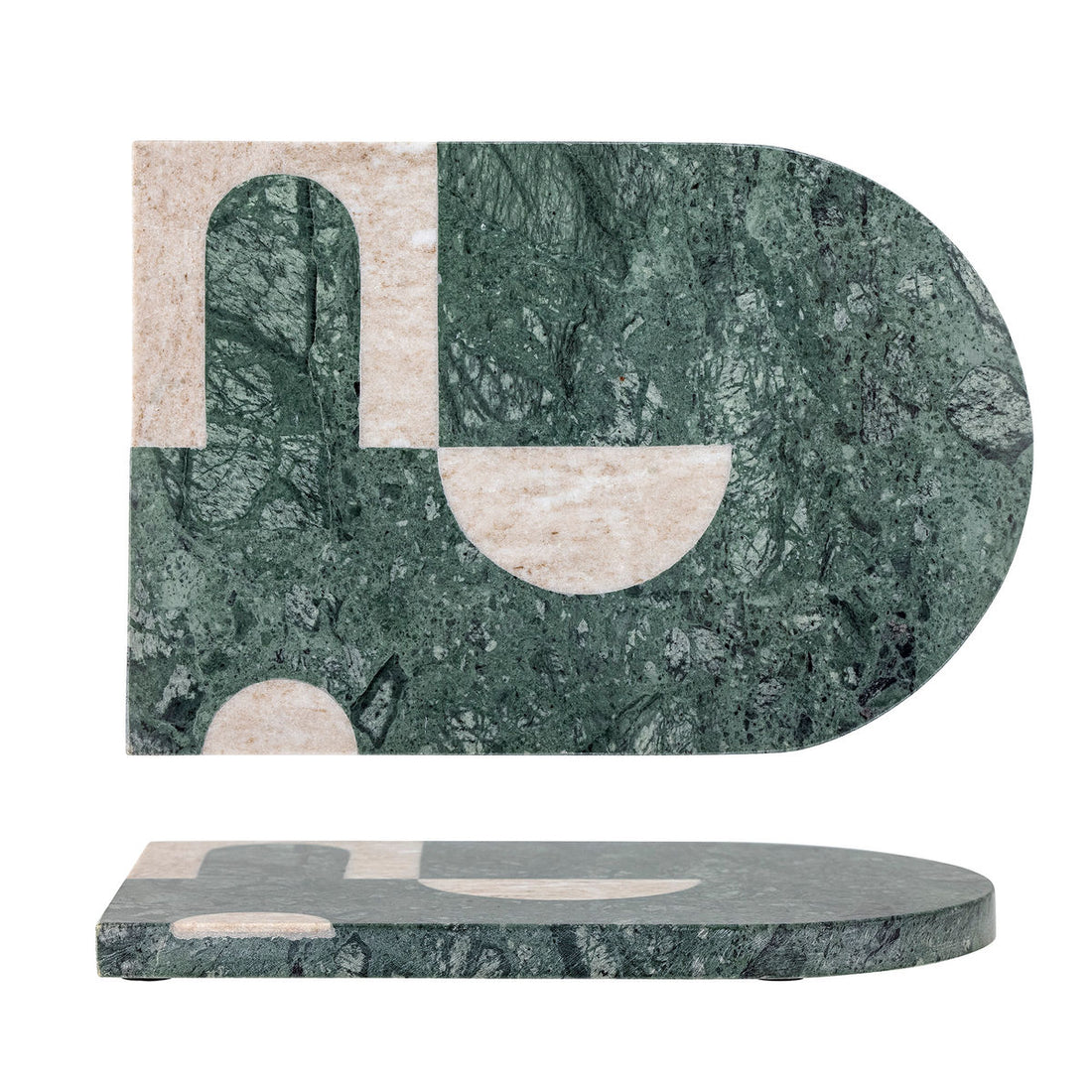 Bloomingville Abrianna skjærebrett, grønt, marmor