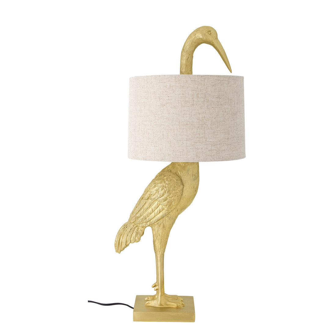 Creative Collection Heron Table Lamp, Gold, Polyresin