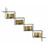 Nordal Wall t-light holder, golden/dark copper - Nordal - DesignGaragen.dk