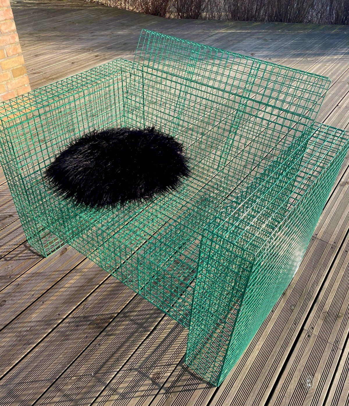 Kalager Design Wire Loungchair, signalgrønn