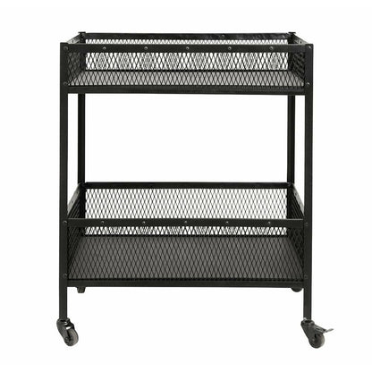Nordal Easy Rolling Table in Iron - 77x54 cm - Svart