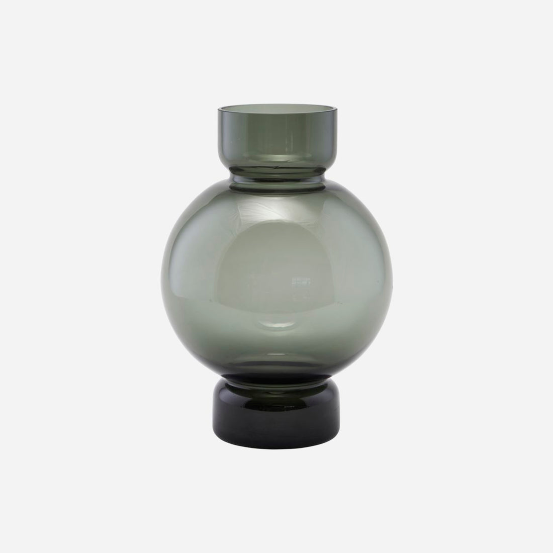 Husets lege-vase, boble, GRÅ-H: 25 cm, DIA: 17,5 cm