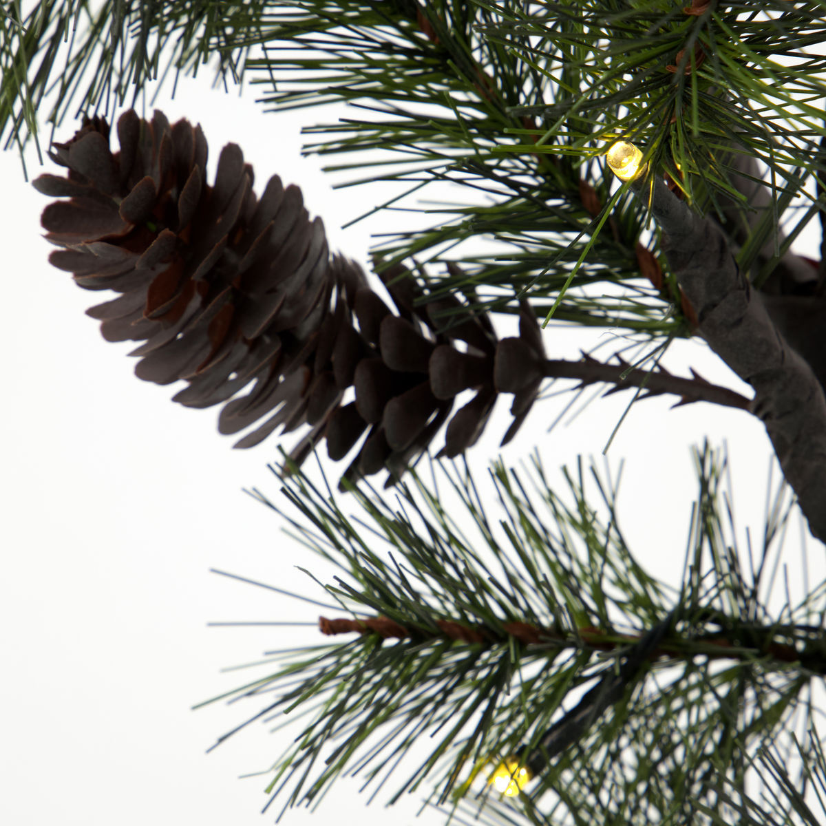 Julegren med LED, HDPEUCE, NATUR