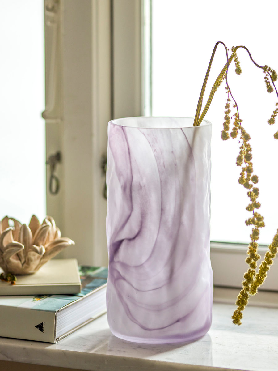 Bloomingville Moore Vase, lilla, glass