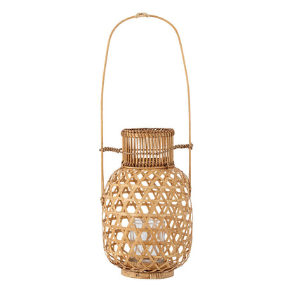 Creative Collection Lerka Lantern m/glass, natur, bambus