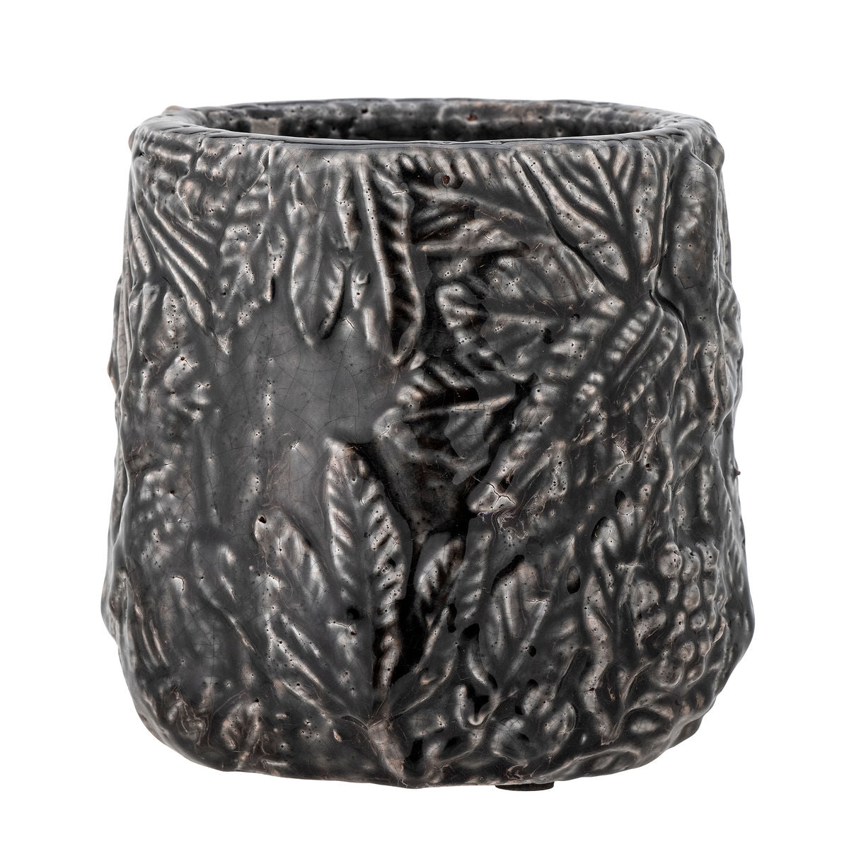 Creative Collection Nikou Deko Herbal Pot, Black, Terracotta