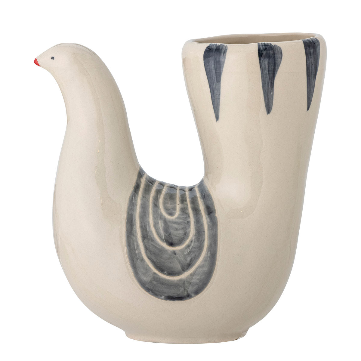 Bloomingville Trudy Vase, White, Stoneware